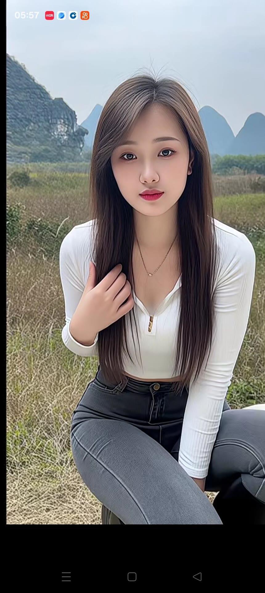 山野间的美人，清新脱俗，宛如仙子降临。🌿💕