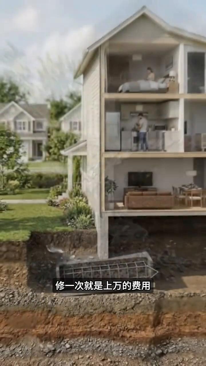 防潮施工做法。
为什么你家的地基更容易出问题？很多人一上来就把基础直接压在地面上