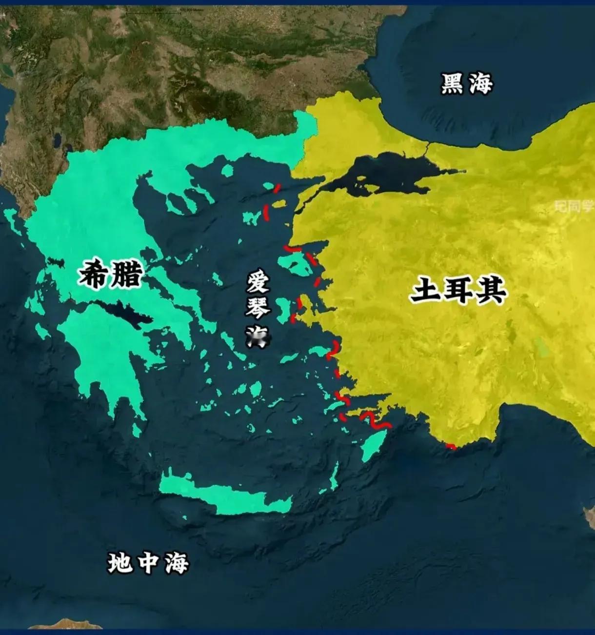 土耳其其实非常郁闷，明明自己是爱琴海沿岸国家，但爱琴海好像和自己没什么关系，这要