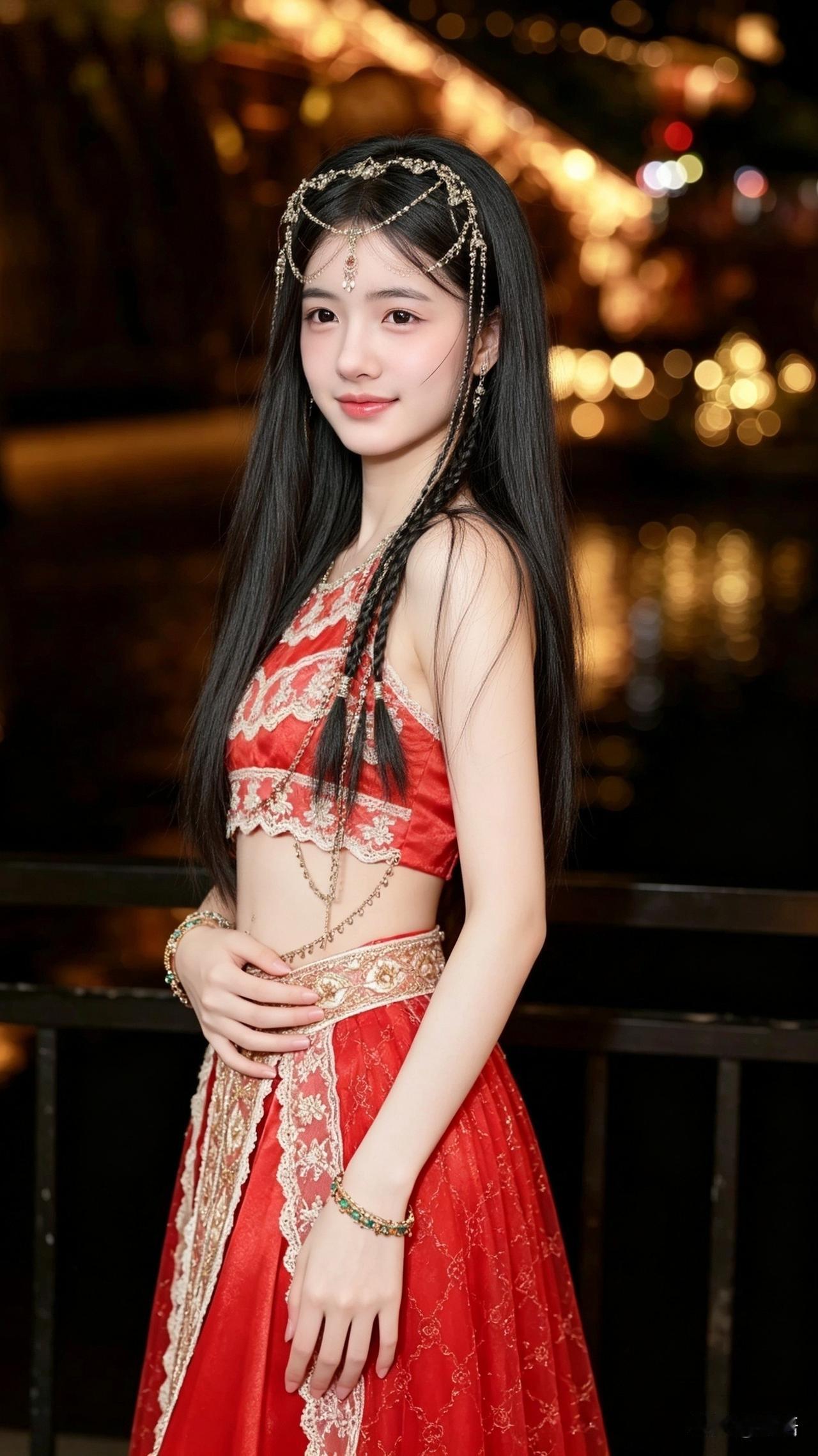 今天来拍了一套古装，我是楼兰姑娘。
有哪些美女让人过目难忘？