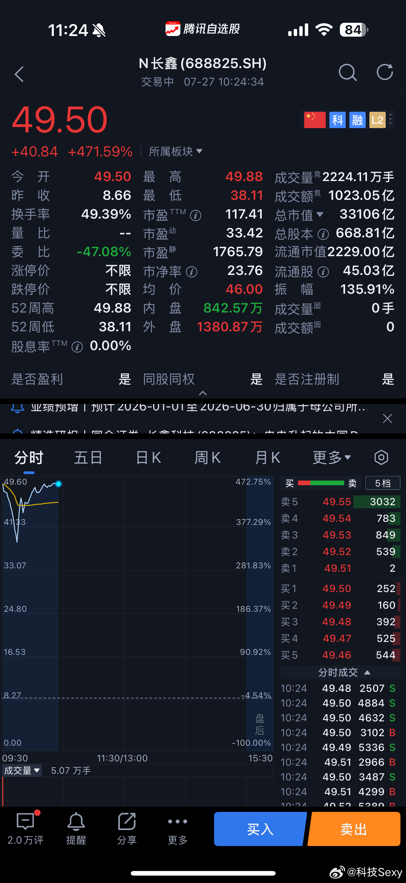 市值稳定在3万亿感觉下午可以冲50以上今天的排面一定要拉满长鑫科技总市值长鑫科技