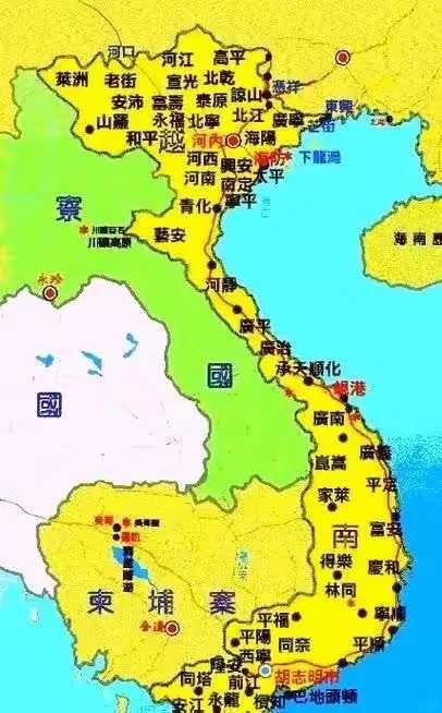 笑不活了，越南教材居然把两广划成自家故土？
从小学到大学的越南的教材里，长期宣传