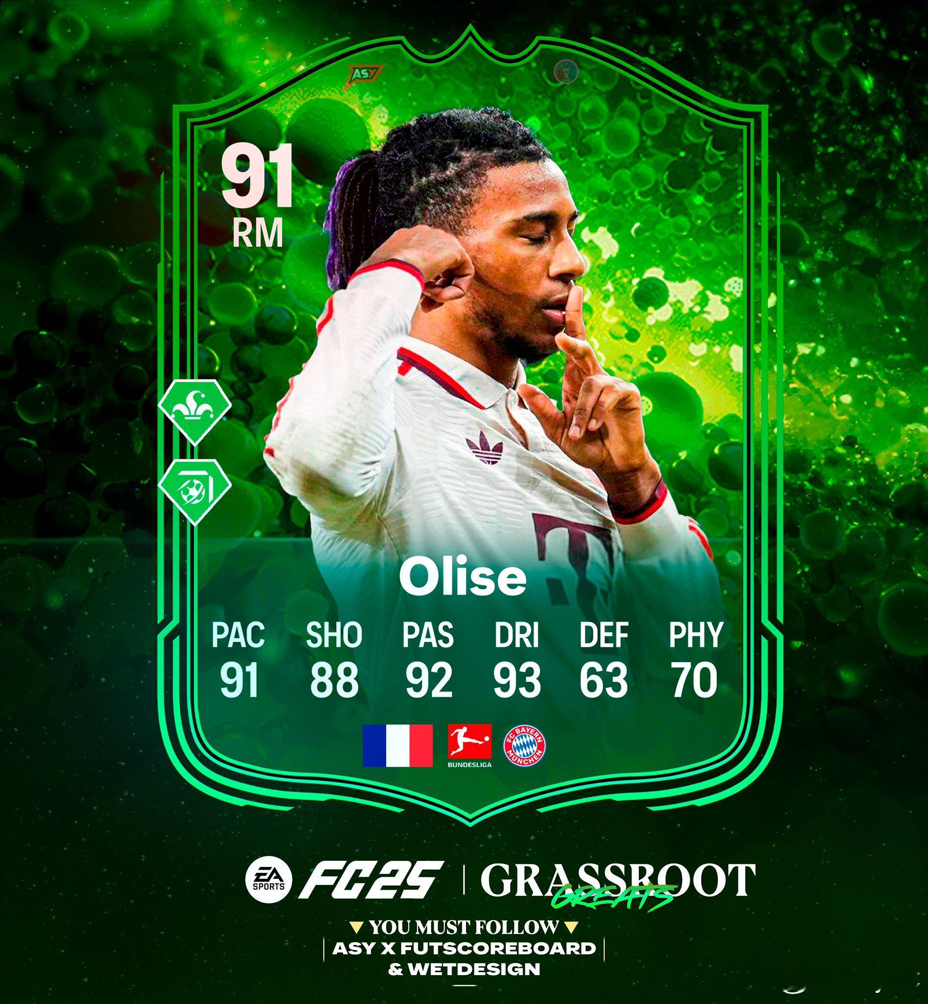 草根英雄迈克尔·奥利塞的正式数据。魔术师 + 搓射双金标。 