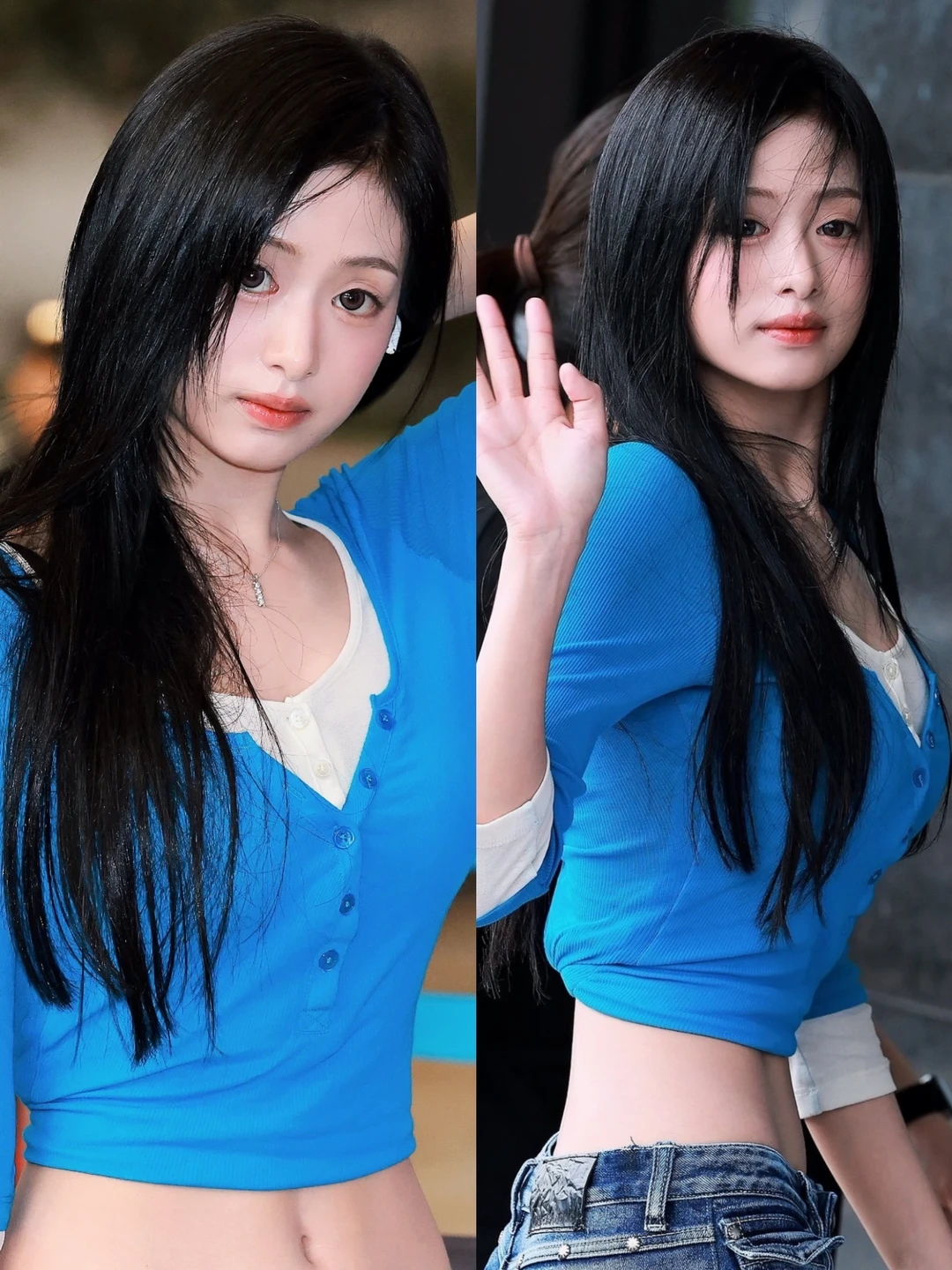 所有人！来感受郑雅娴的马甲线