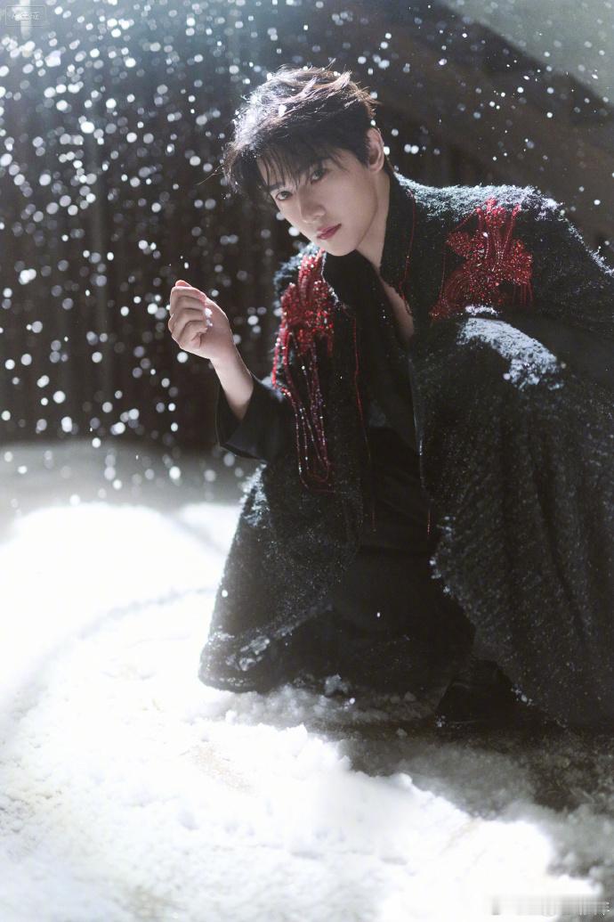 杨洋吸血鬼伯爵杨洋的吸血鬼伯爵造型直接戳中审美！清冷蓝瞳配黑衣红流苏，中世纪伯爵