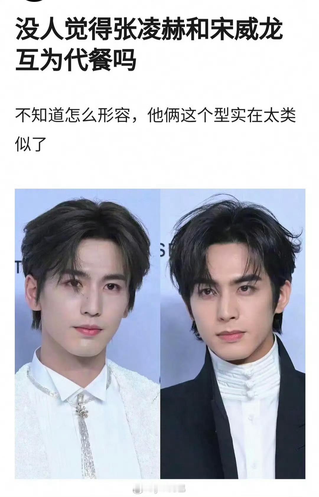 龙龙和凌河有点像 
