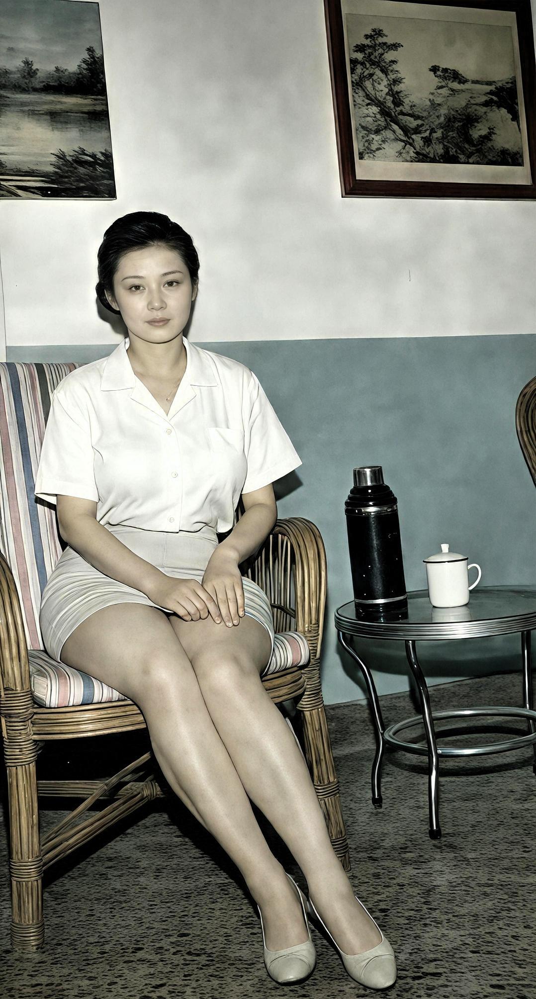 九十年代的生活就像一幅复古又温馨的画卷。藤椅是客厅里的常客，坐在上面，藤条的纹理