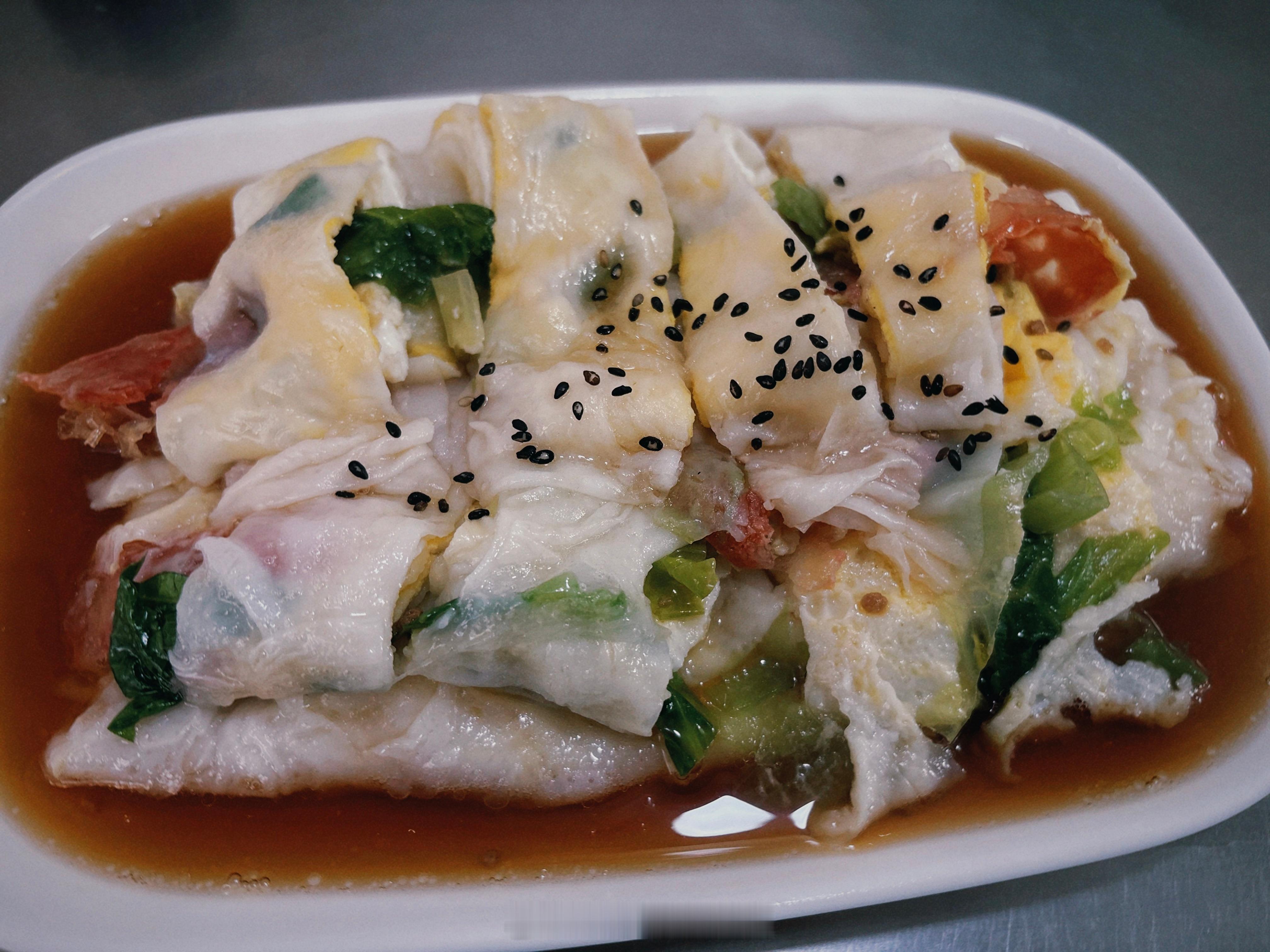 上海下雪来份热气腾腾的腊味蛋肠 