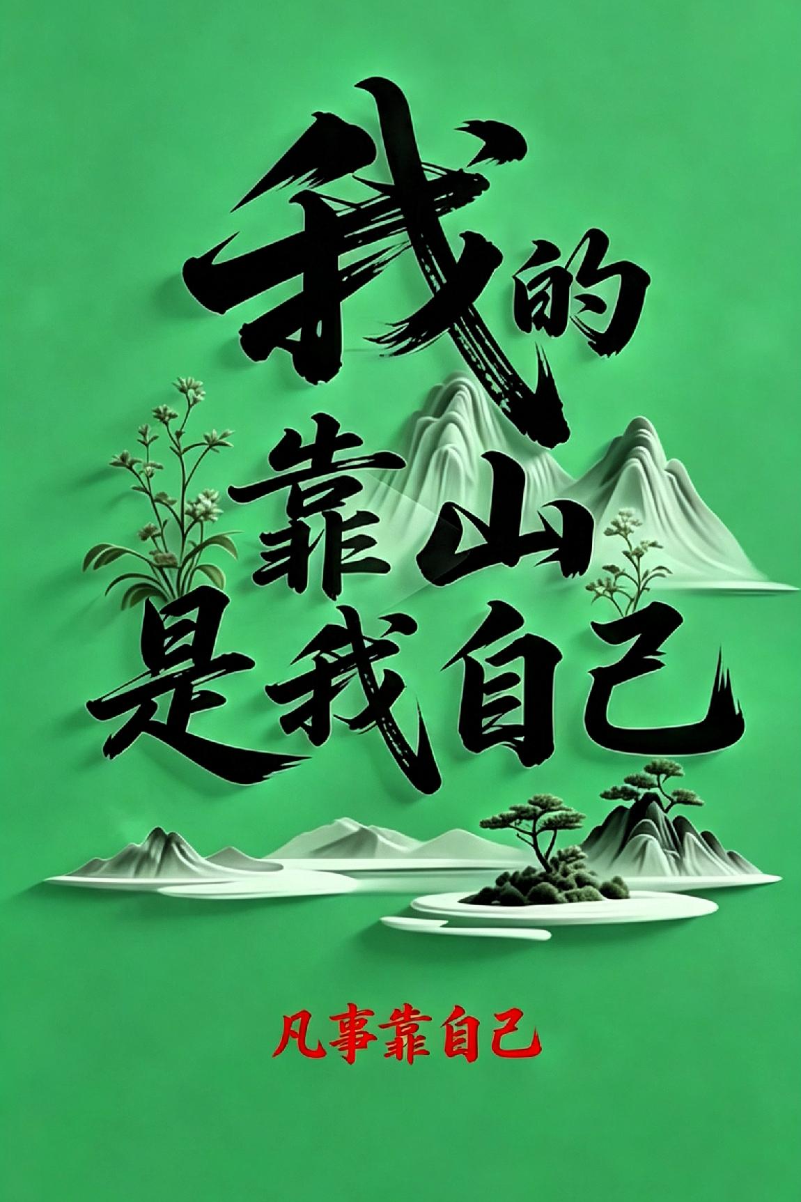 《我的靠山是自己》

 
人这一生，靠谁都不如靠自己
别人的屋檐再大，不如自己有