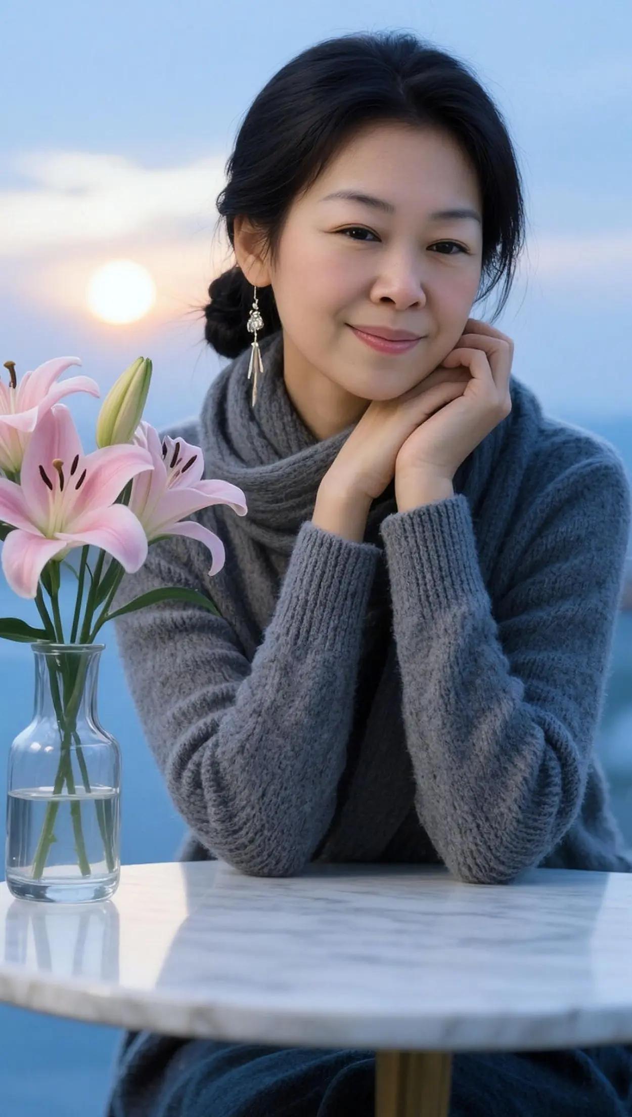 真诚和善良。AI逆光氛围感写真