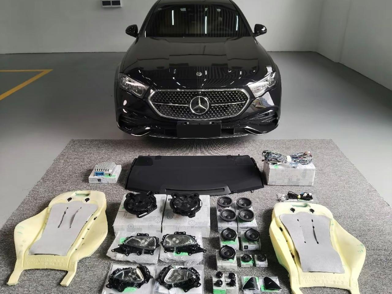 2024款奔驰E300L时尚型升级一套柏林之声音响
新款奔驰E级的柏林之声一共有