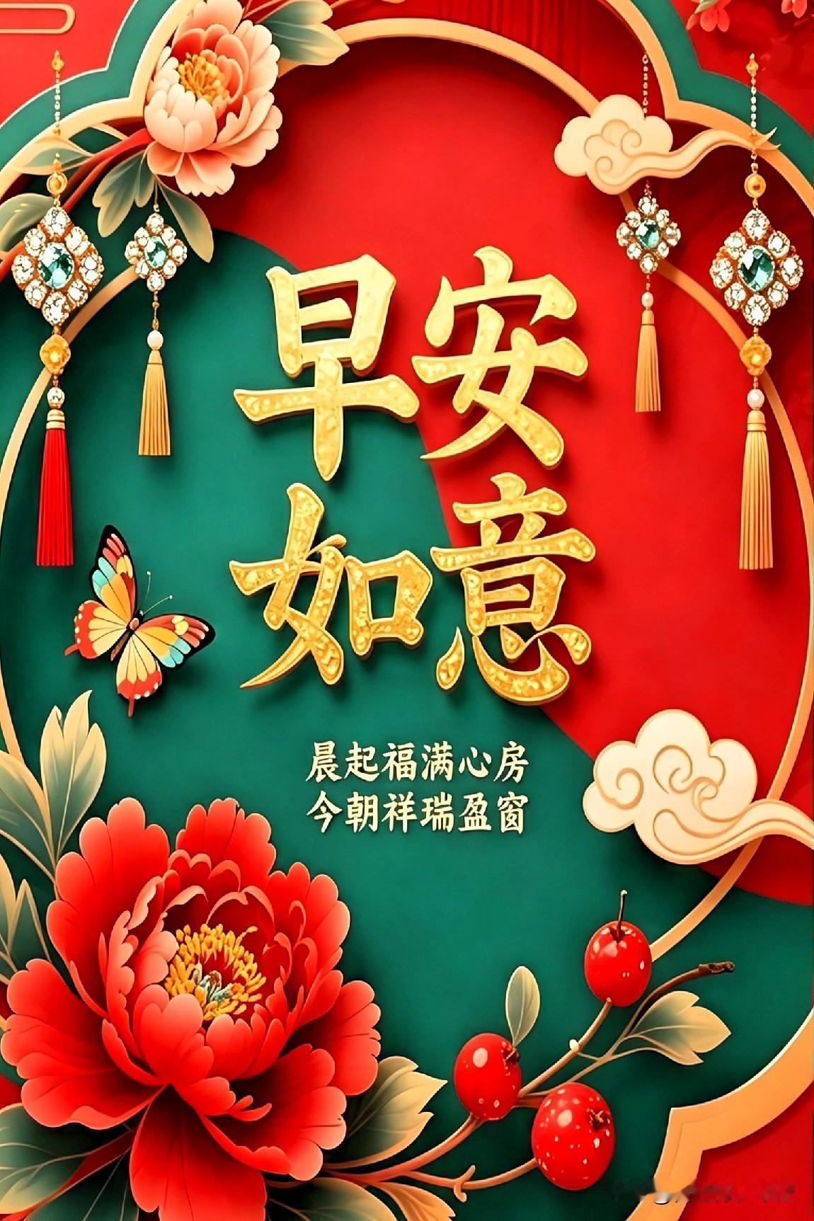 刷到这条，今天全是好运气！
晨起福满心房，今朝祥瑞盈窗。

愿每一个奔赴生活的你