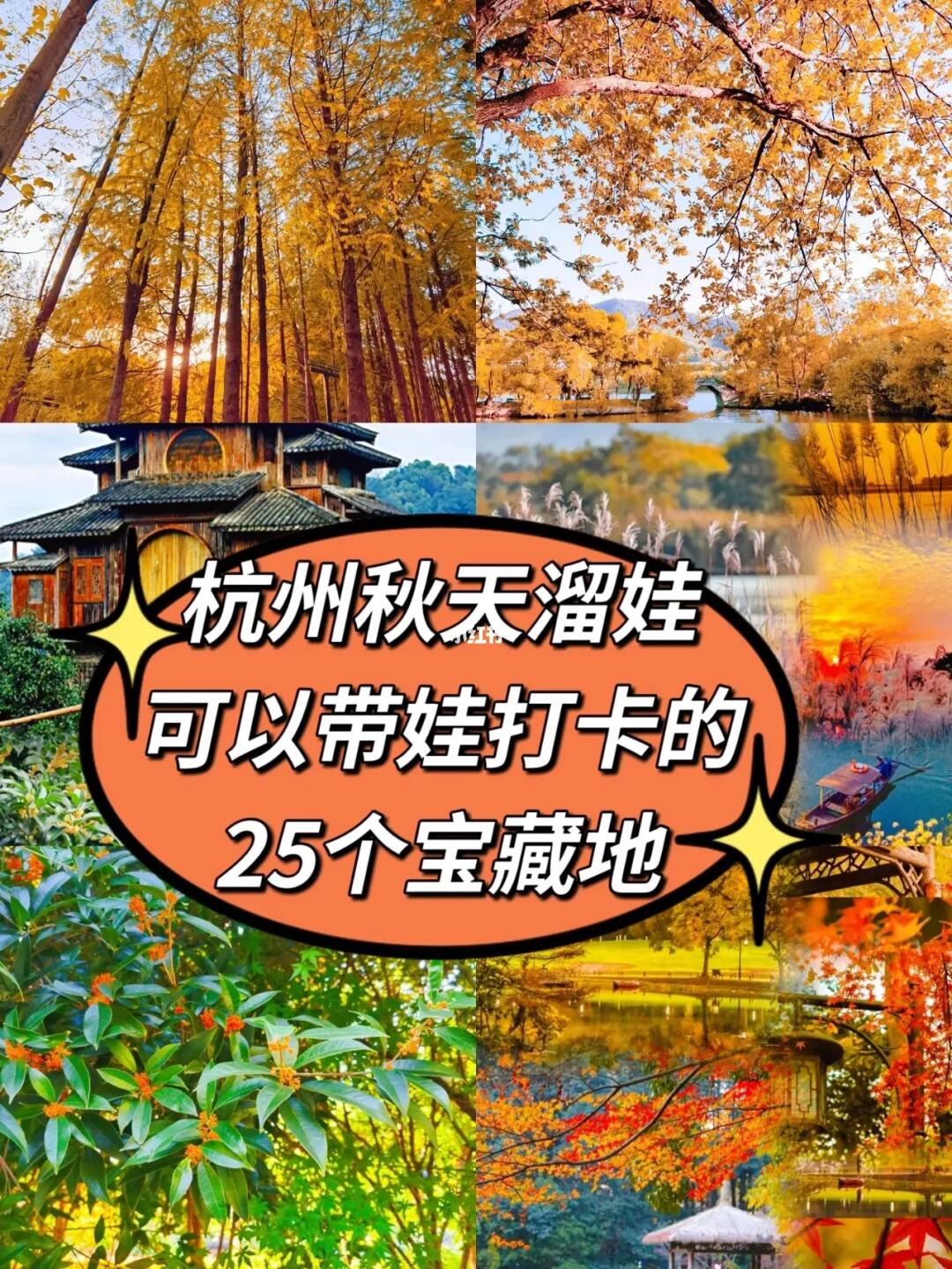 杭州秋天溜娃/25个绝美宝藏好去处