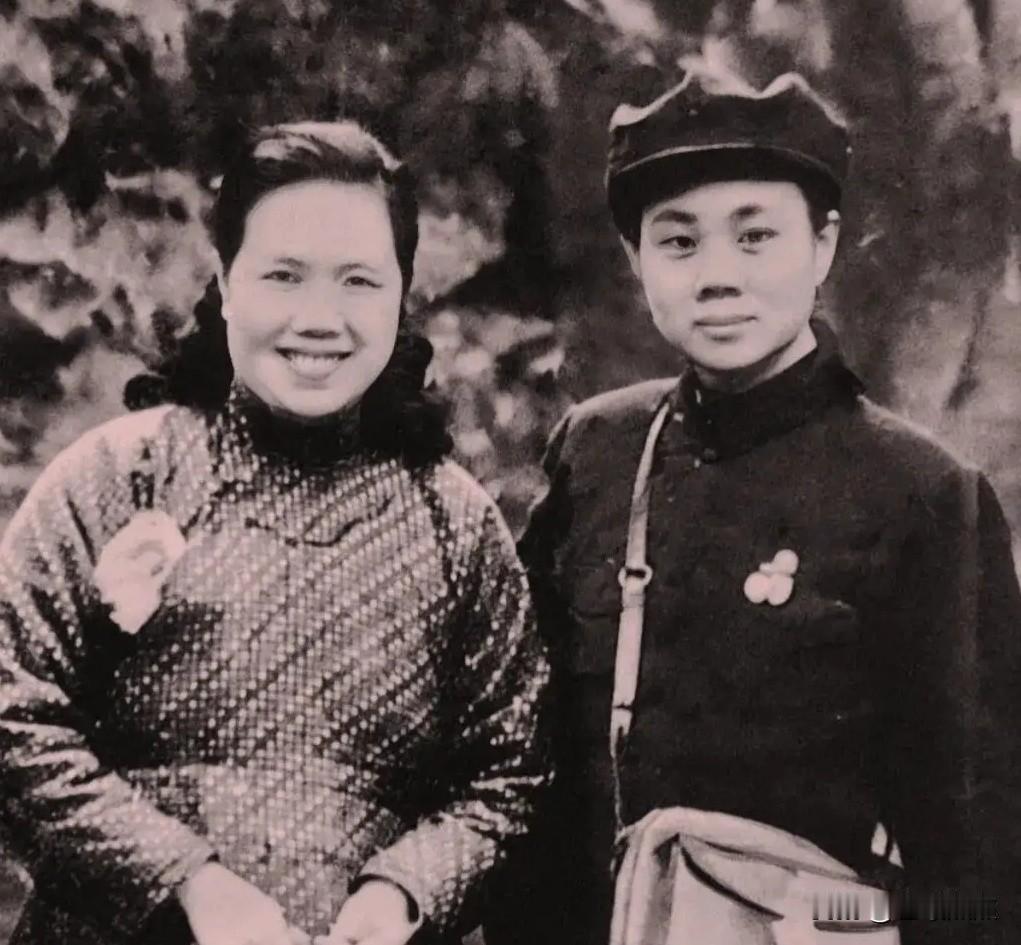 两位著名的越剧表演艺术家——越剧电影《梁山伯与祝英台》中的“梁山伯”与越剧电影《