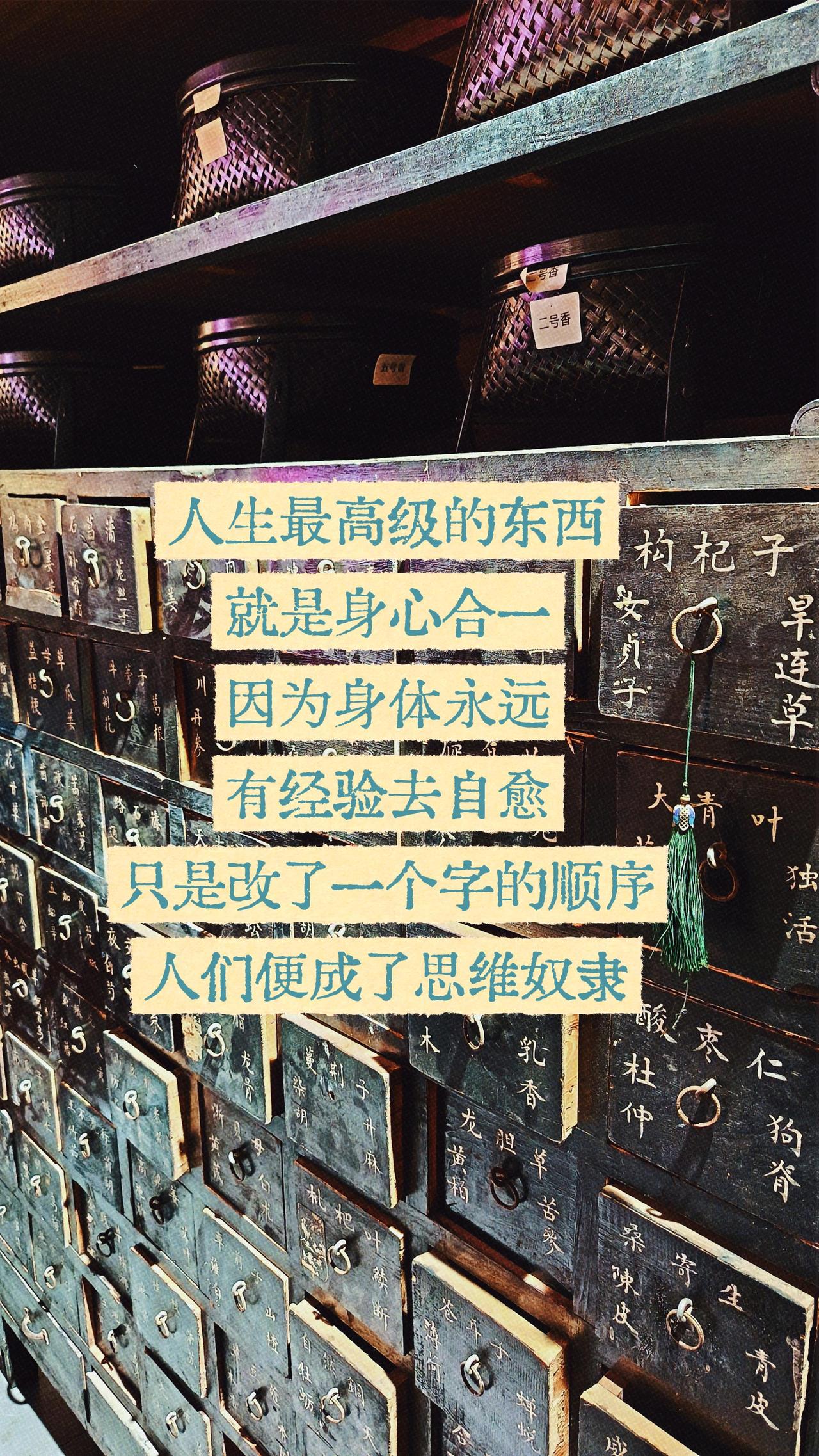 人生最高级的东西就是身心合一中药铺探秘 古药房 百年老药柜 药柜文化