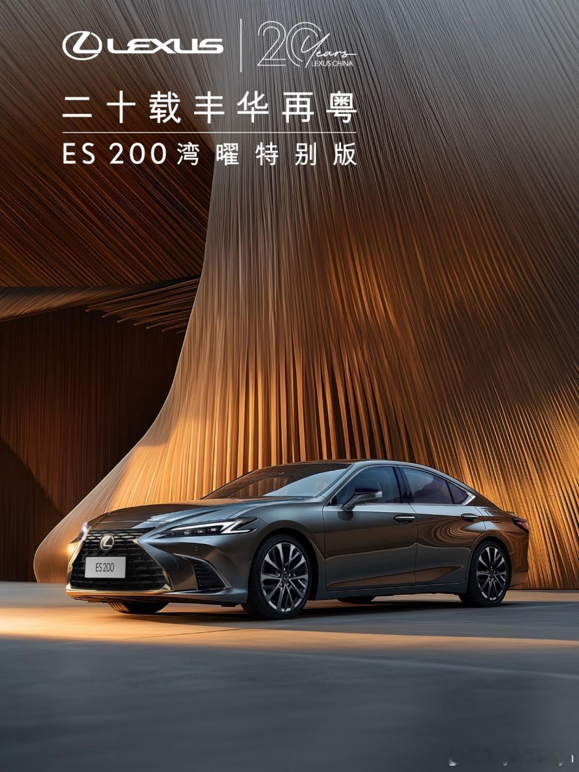 雷克萨斯ES200湾曜特别版发布[doge]这个SZ edition徽标是指深圳