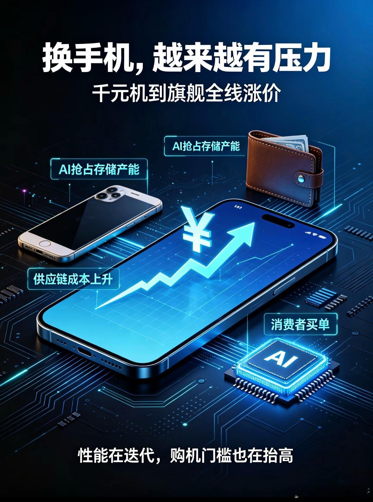 手机集体涨价原因找到了现在换手机，越来越有压力了。各大主流机型集体上调售价，从千