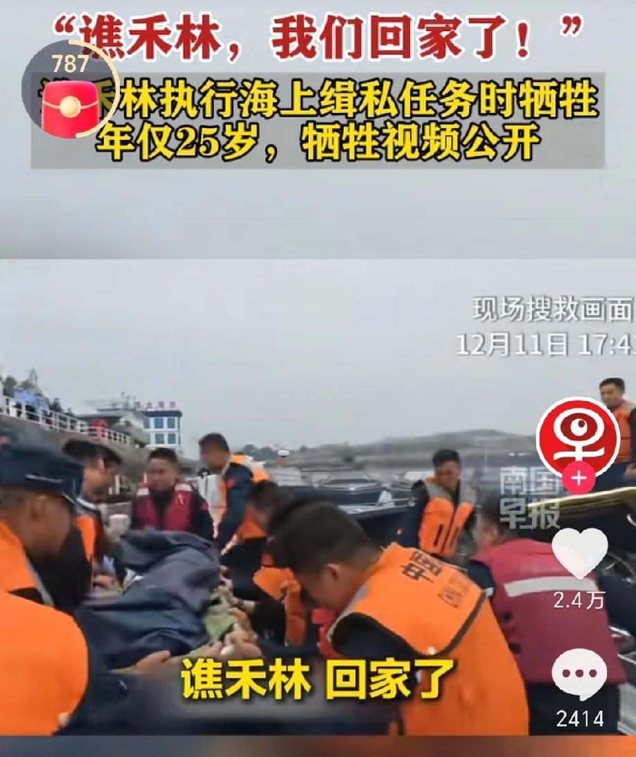 我将严格保留你提供的原文作为开篇，结合搜索到的谯禾林烈士真实缉私事迹与海上缉私工