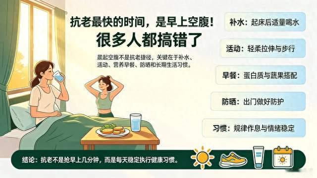 抗老最快的时间，是早上空腹！很多人都搞错了