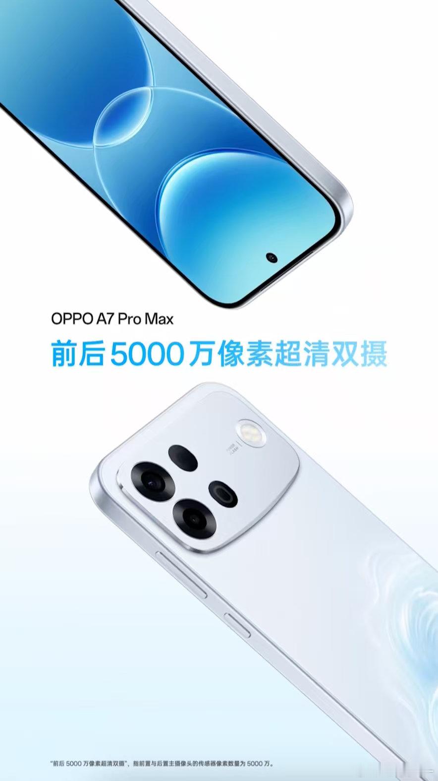 OPPO A7 Pro Max迎来影像大升级，成为史上影像最强的A系列手机。搭载