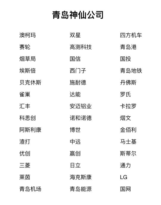 青岛神仙公司✨靠谱、大胆冲✅