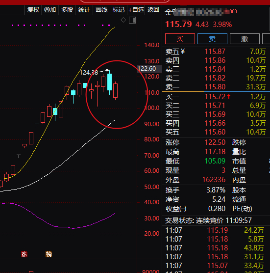 继续开仓了一只金xxx，今天这个我就这样打出来让大家猜猜是什么票，这样互动性强一