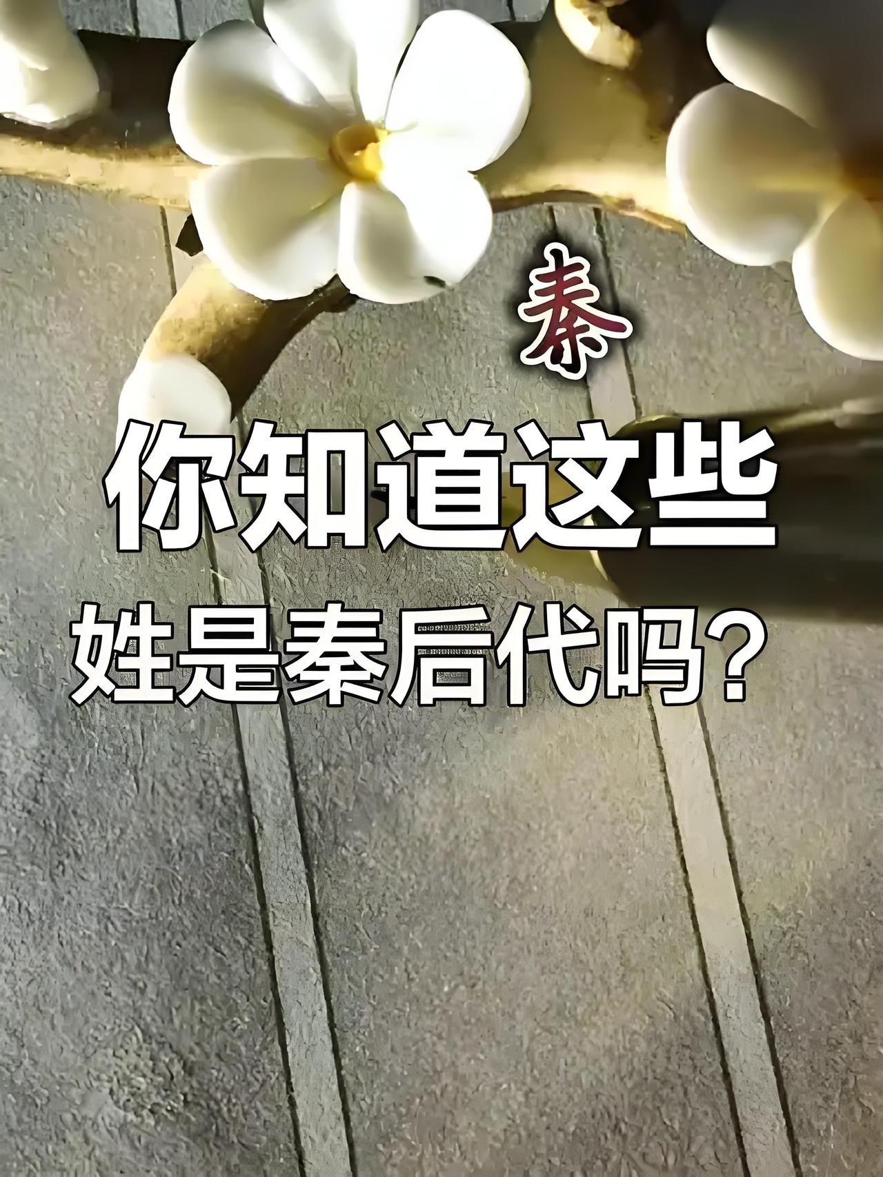 项羽没杀干净？
秦始皇后代隐姓埋名2000年，这4个姓氏藏着帝王血脉！

项羽当