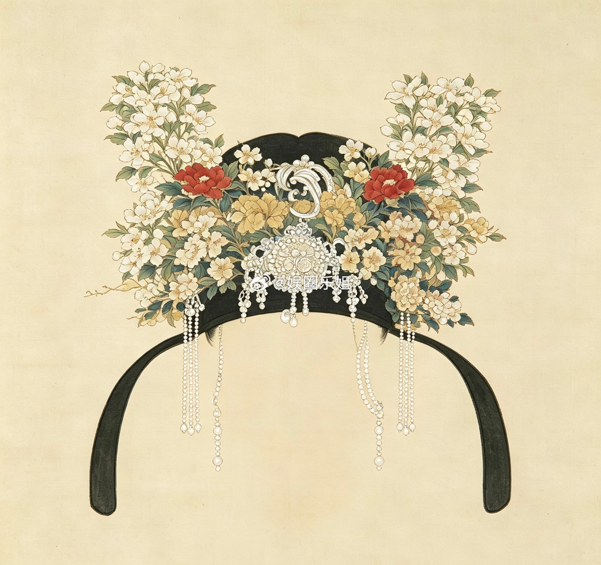 把春天桃花、夏天荷花、秋天菊花、冬天梅花，同时穿在身上——这是宋人的穿搭美学。南