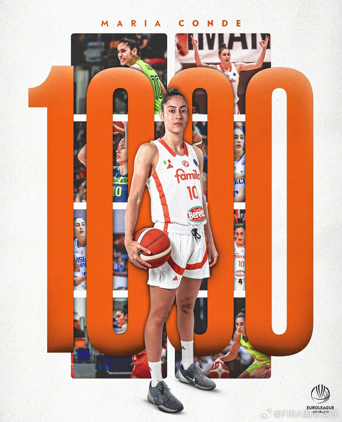 8️⃣3️⃣场，砍下1️⃣0️⃣0️⃣0️⃣分效力于🇮🇹斯基奥队的🇪🇸西