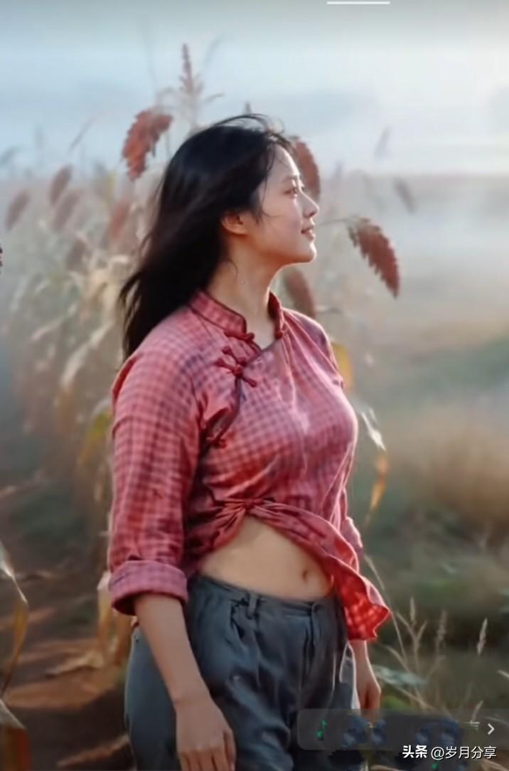 我每天总喜欢习惯性地要去自己的庄稼地里看看，看那高梁红了，一蔟蔟沉甸甸的果实弯弯