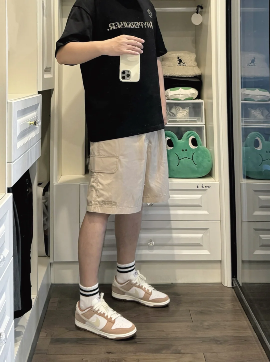 工装短裤｜卡其色穿搭