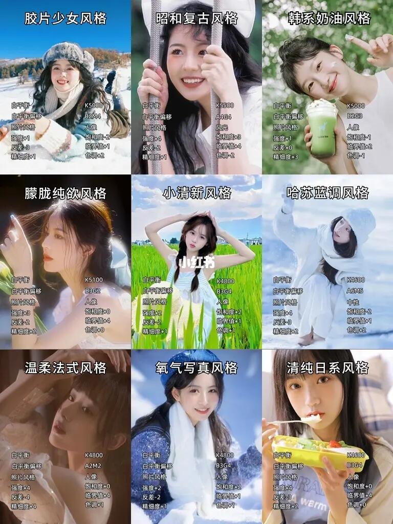 9种不同滤镜相机直出参数合集来了‼️