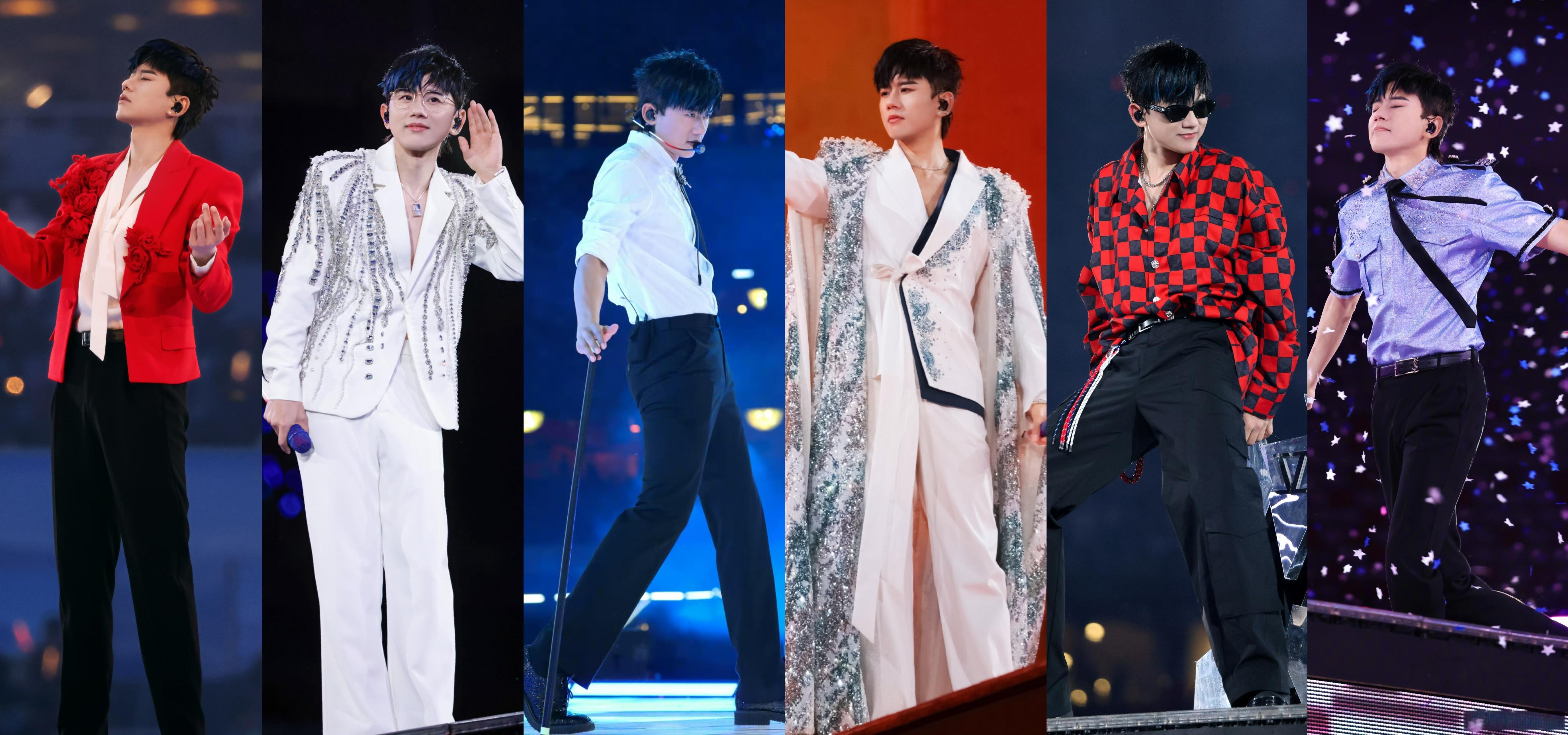 张杰鸟巢演唱会第三周18套造型 张杰未live巡回演唱会 ​​​