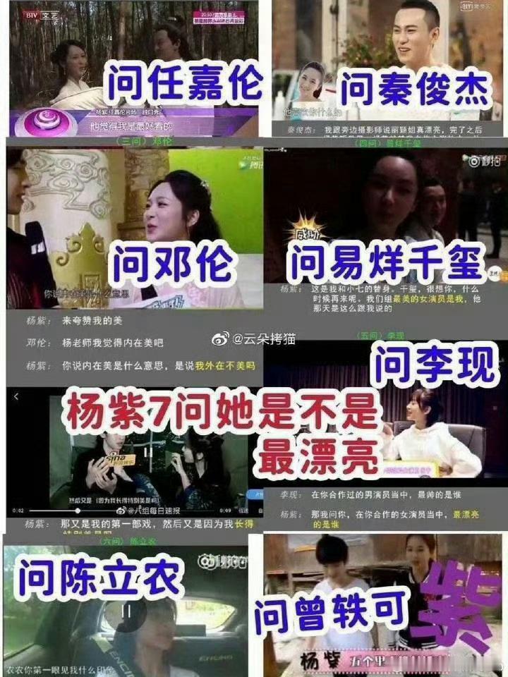 张凌赫看杨紫眼神不说热搜了 杨紫本人也很爱问啊❤️杨紫粉丝自己的热搜为什么总是造