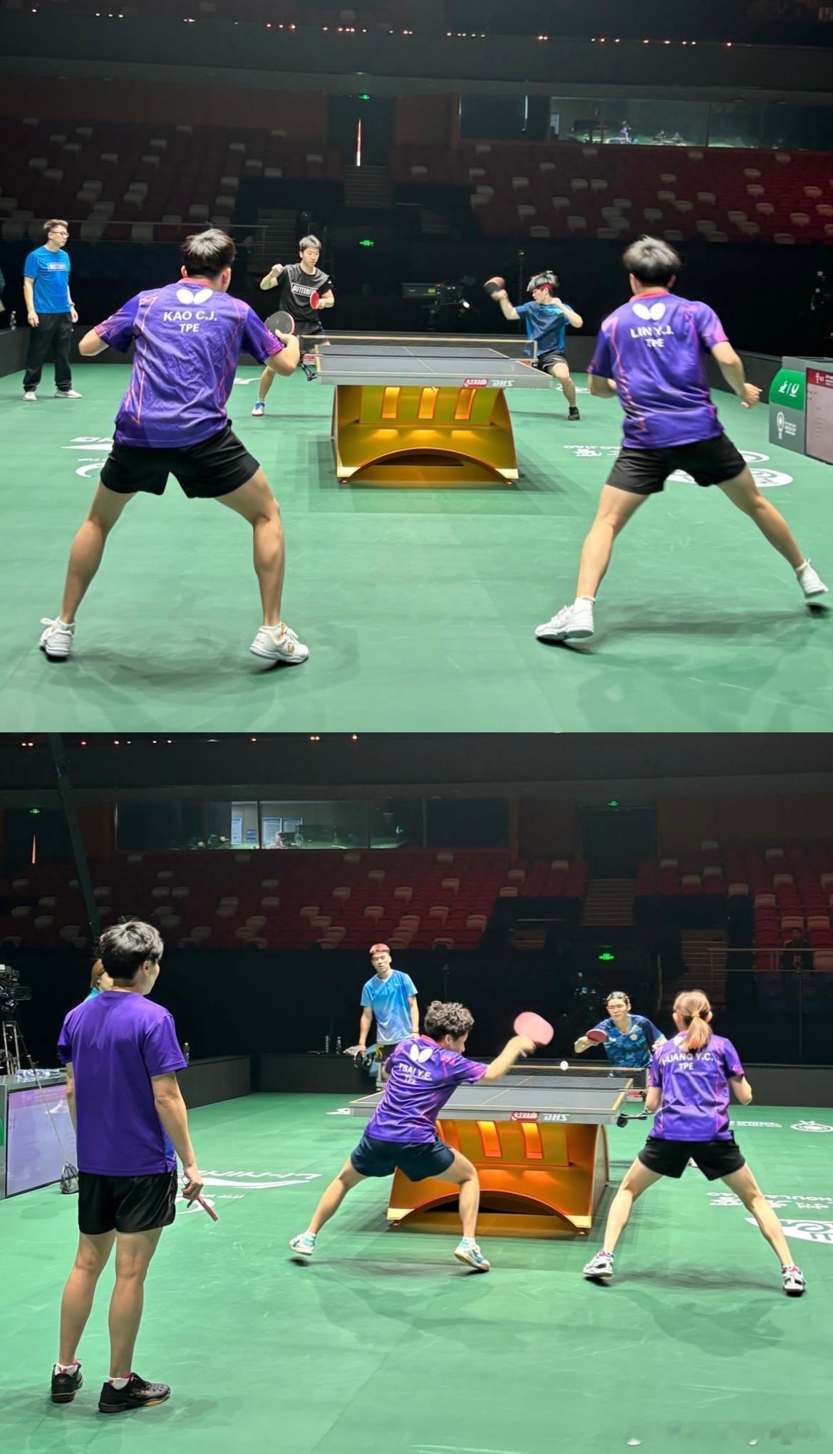 2025年成都混合团体世界杯 中国台北队场馆适应训练（cr:apt.lu） 