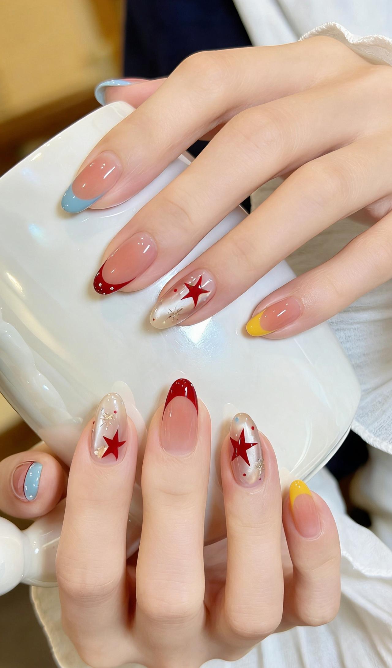 少女心美甲 穿戴甲 美甲款式图片 马卡龙美甲 超好看的美甲