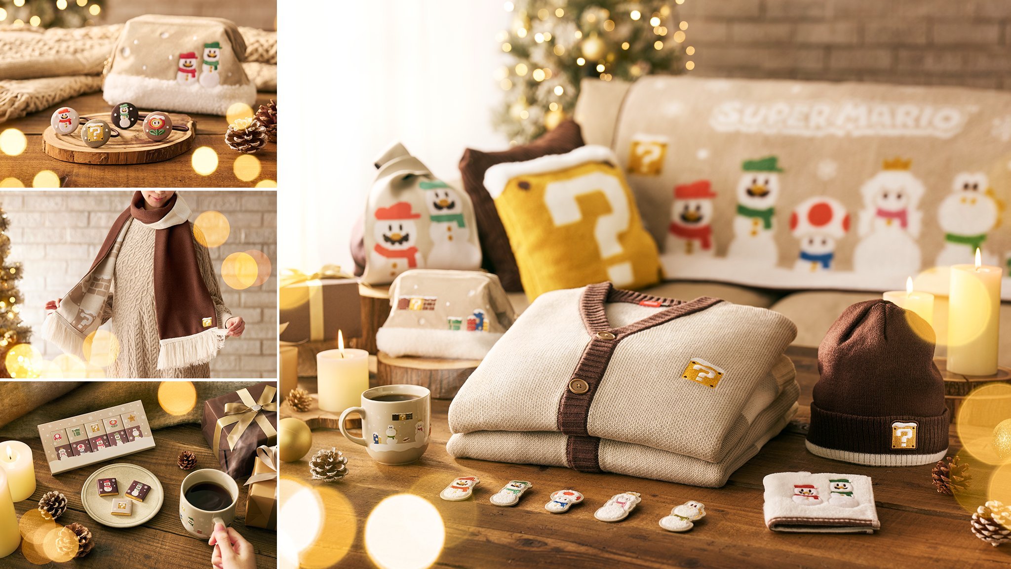 【马力欧雪人主题周边即将上新，发售日公布】以马力欧等角色雪人造型为主题的“超级马