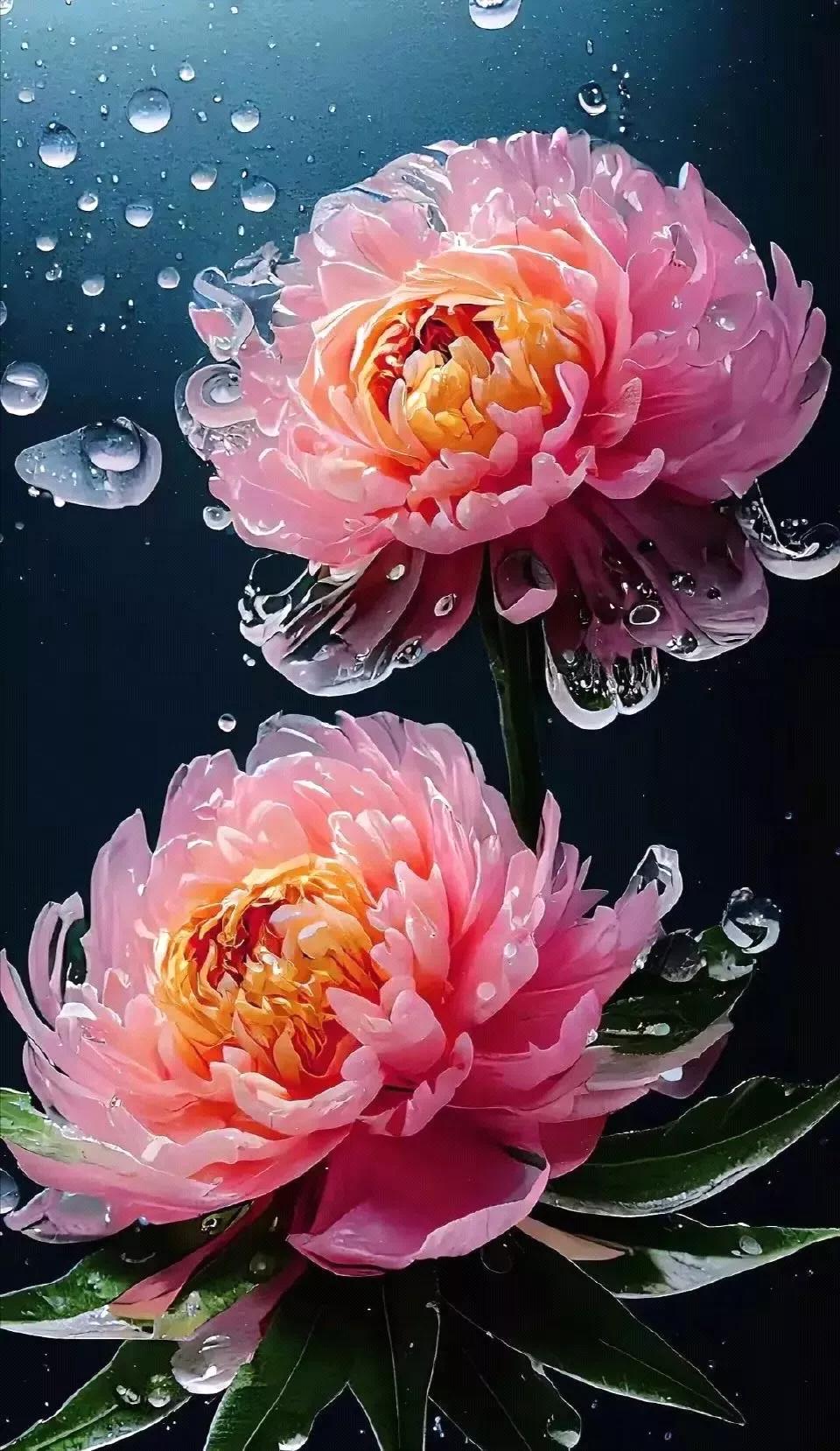 《清平乐·牡丹花》

雍容绝色，艳冠群芳落。魏紫姚黄皆绰约，风舞娇颜似灼。 花旁