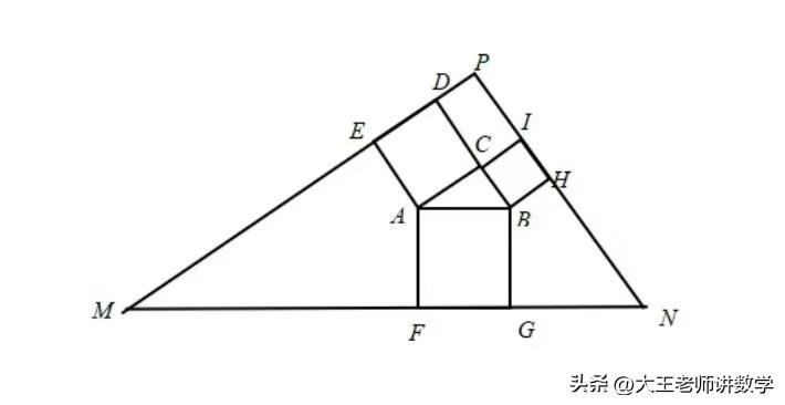 中考数学必刷题，几何题：
如图所示，已知直角△ABC的两条直角边AC=8，BC=