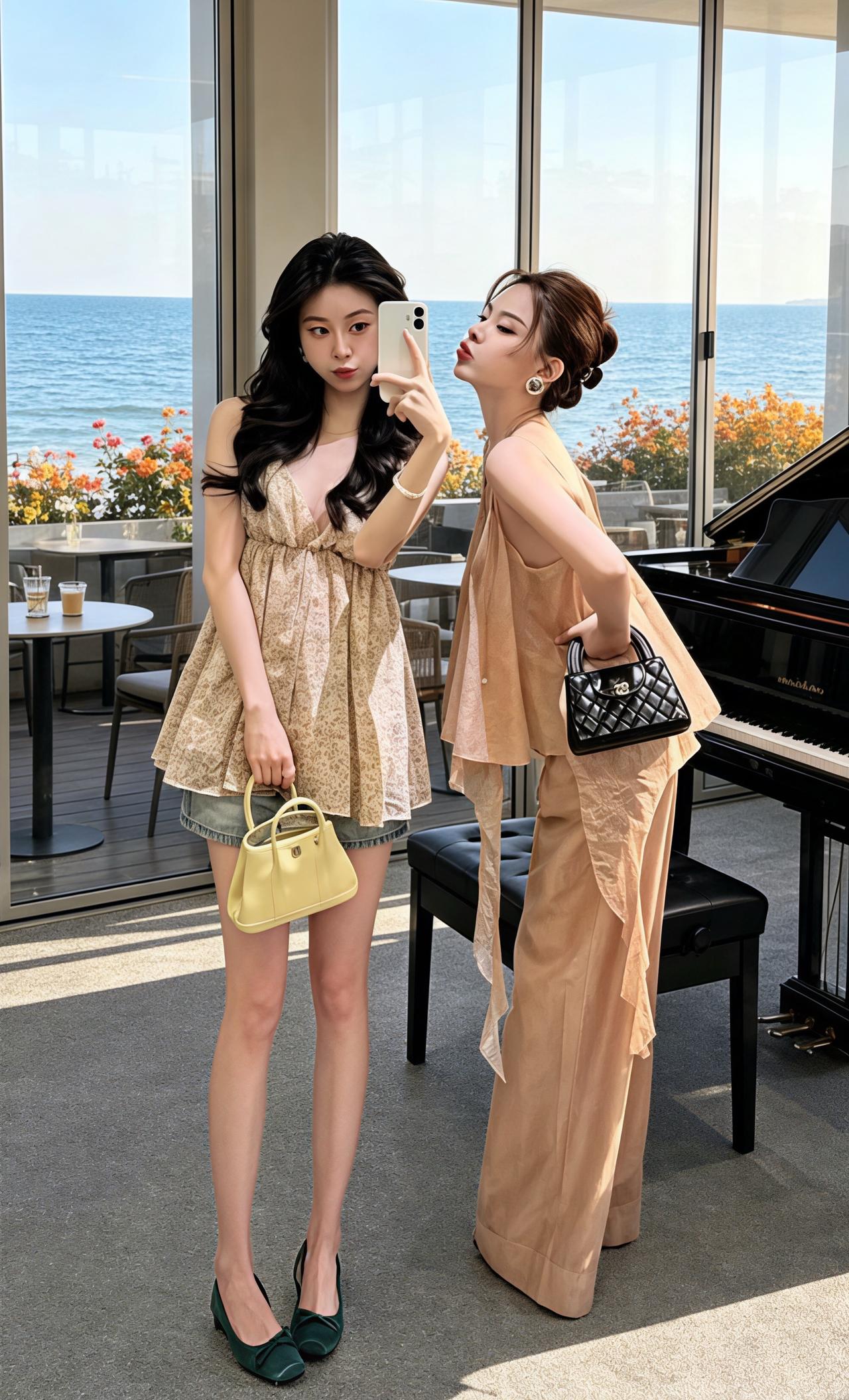 超出片的度假风穿搭 夏日氛围感穿搭 千金温柔名媛风 辣妹姐妹穿搭 ootd穿搭