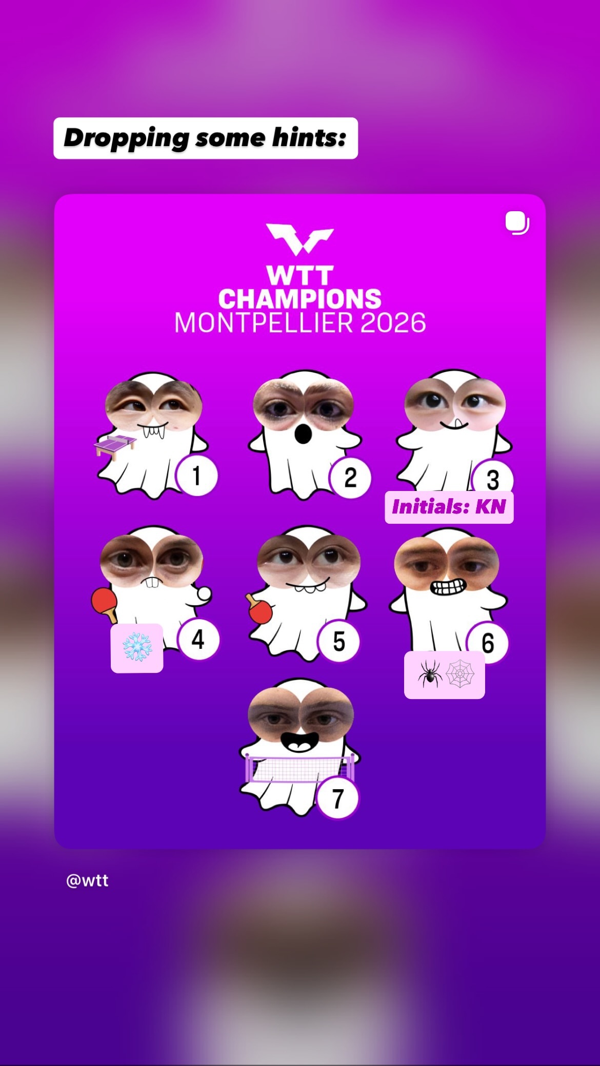 猜猜这个幽灵是谁 👁️👁️ ​​​WTT：透露一些提示 ​​​