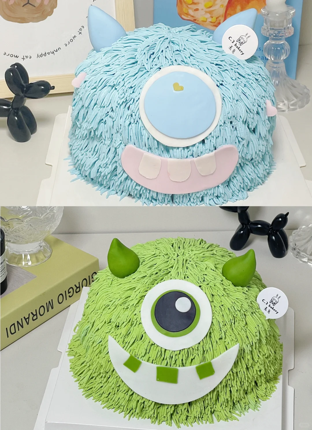 西安蛋糕 | 💙💚小怪兽蛋糕👀
