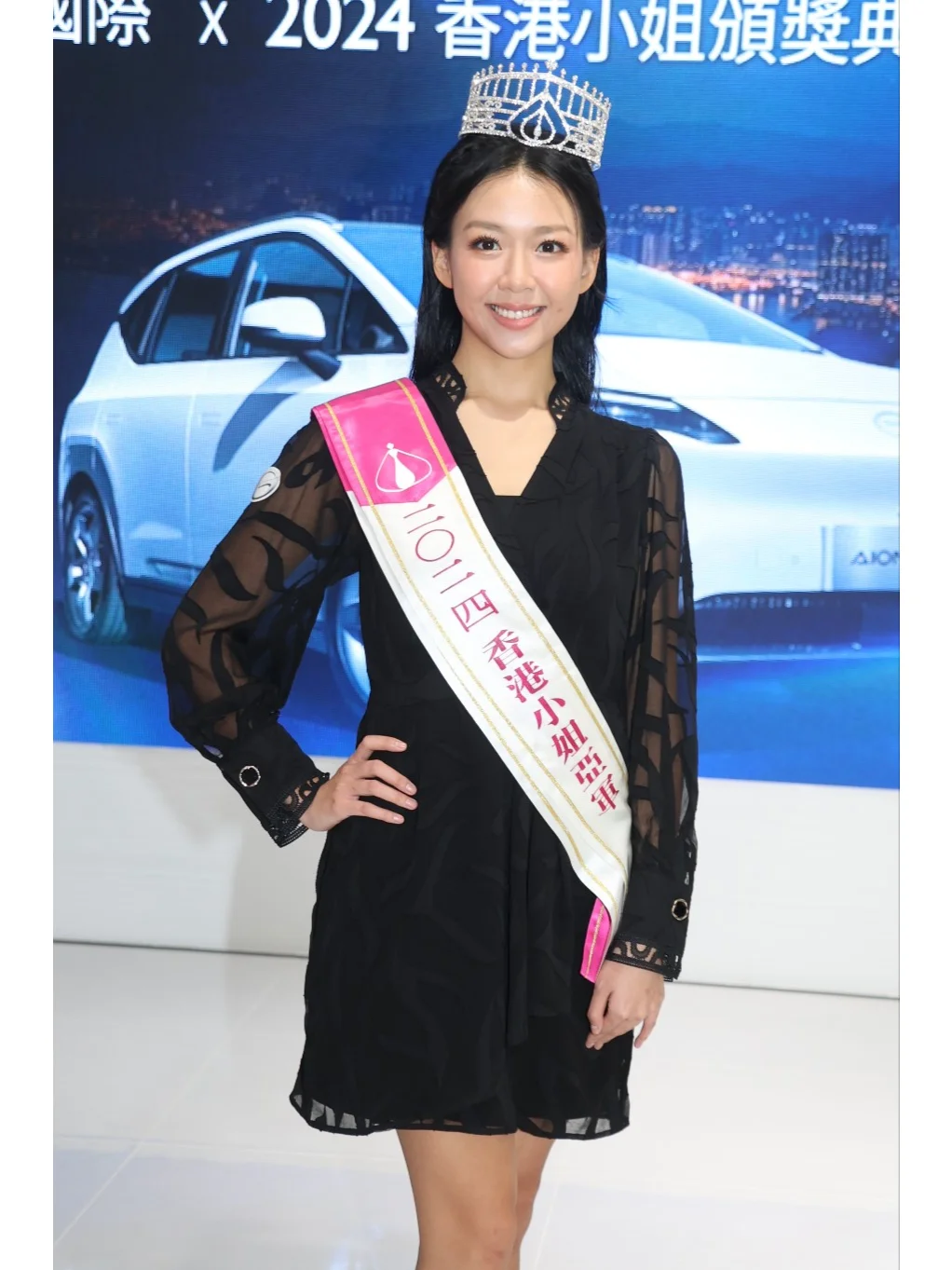 梁嘉莹否认黑脸撞倪乐琳！没与吴芷靖说过截图的话 	 《2024香港小姐...