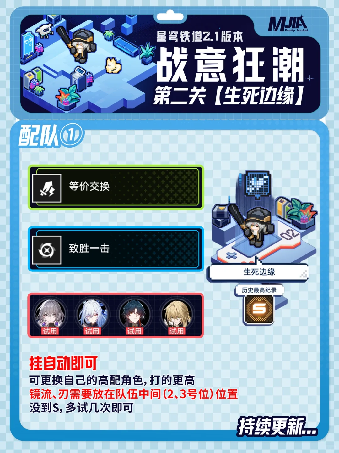 星铁| 战意狂潮｜自动攻略，更新至第二关