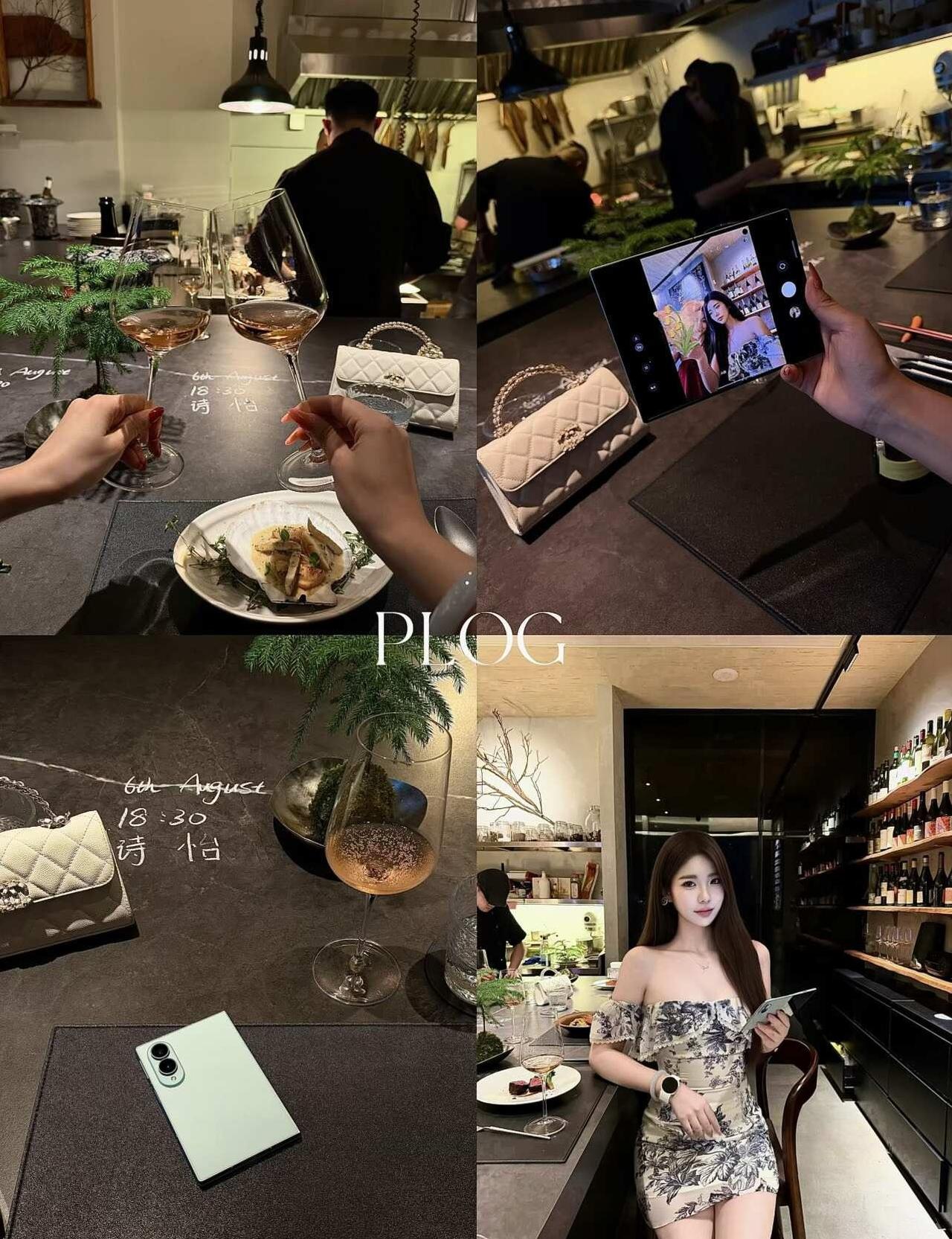 漂亮饭时刻｜精致日常⌚📱
今天闲下来和姐妹慢慢吃一顿漂亮饭🍾
手机和手表的配