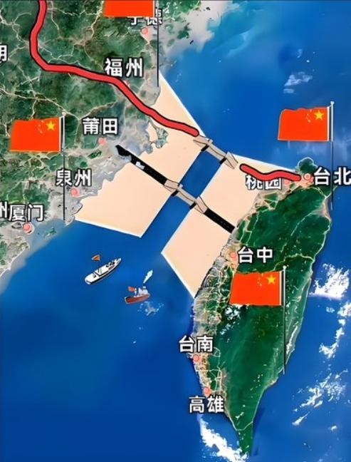 填海这个方法好，能够一劳永逸解决台湾问题！十万辆渣土车日夜交替、加上几万台挖掘机