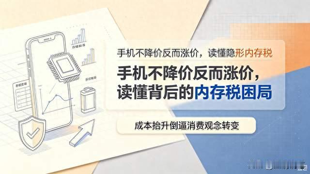 手机不降价反而涨价，读懂背后的“内存税”困局