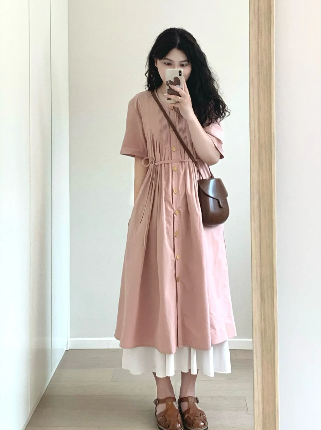 🍑叠穿裙子 棕棕粉粉好夏天～
