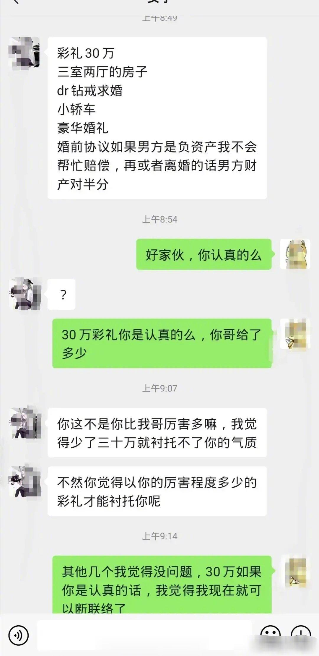 彩礼以前都是一种形式，现在动不动养大不易，难道你结婚了就不管你那边父母了？逢年过