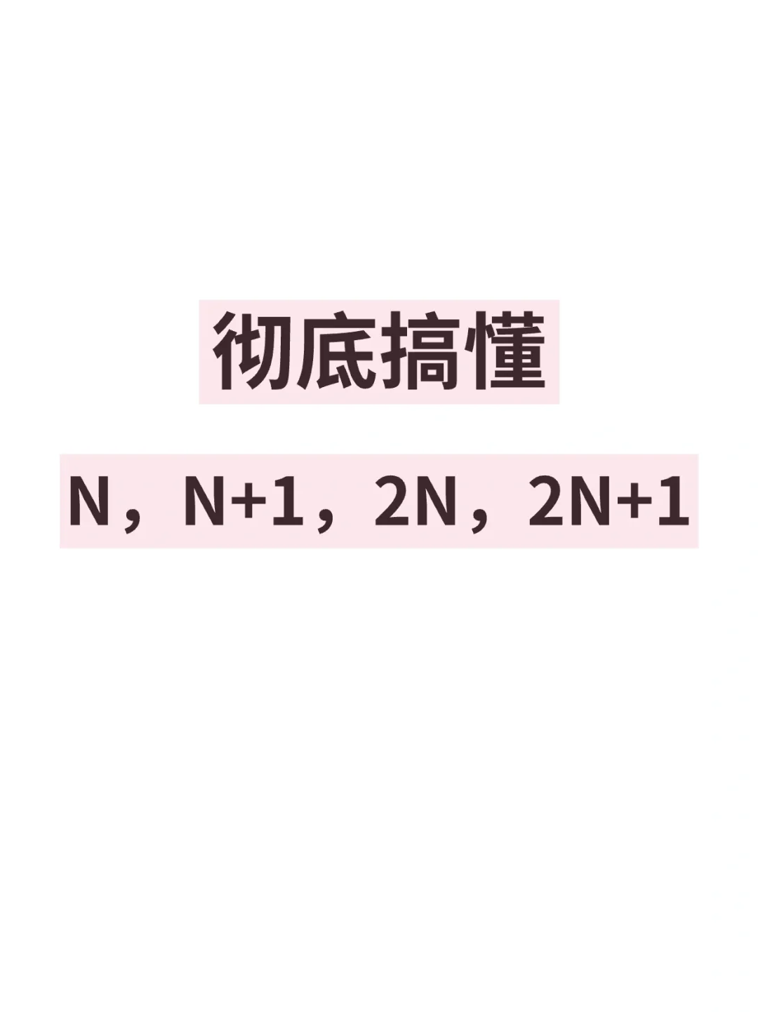 彻底搞懂经济补偿的N、N+1、2N、2N+1❗️